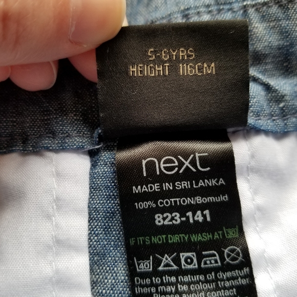 2011 nwt NEXT Direct 5-6 years boy girl chambray overalls - Picture 8 of 15